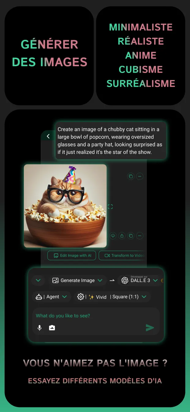 Example screenshot of the Clever AI mobile app