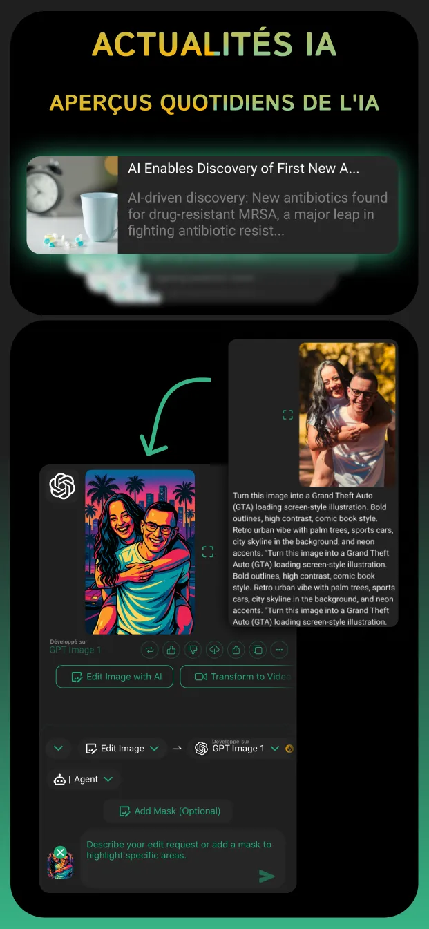 Example screenshot of the Clever AI mobile app