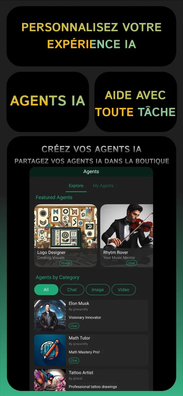 Example screenshot of the Clever AI mobile app